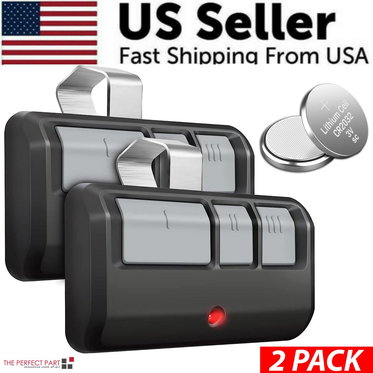 DuoPack for Chamberlain LiftMaster 893LM Garage Door Opener Remote