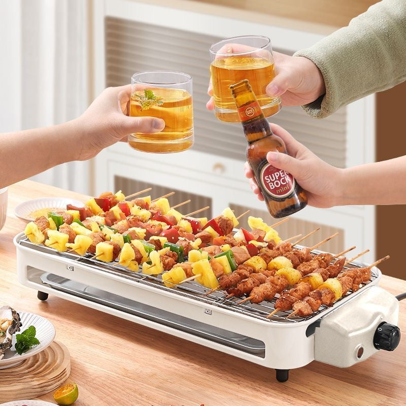 Elegant Indoor Culinary Grill: Smokeless Electric BBQ Masterpiece