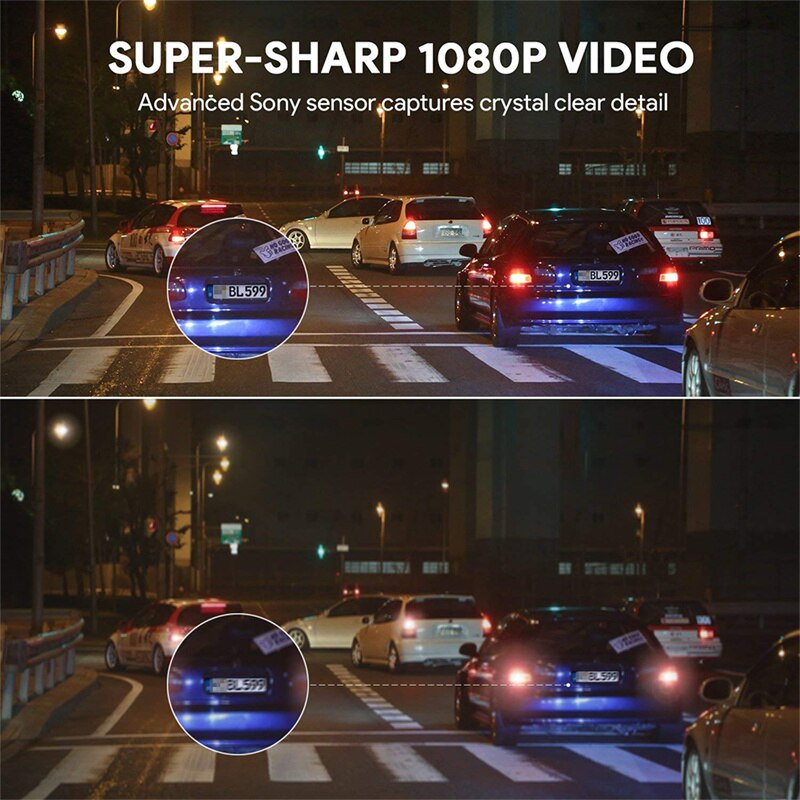 170° Full HD 1080P Wi-Fi Enabled Vehicle DVR with G-Sensor
