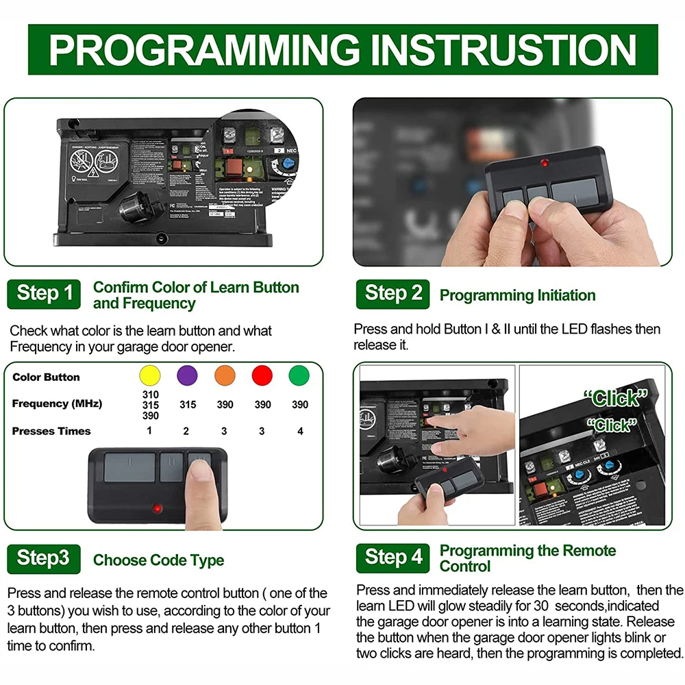 DuoPack for Chamberlain LiftMaster 893LM Garage Door Opener Remote