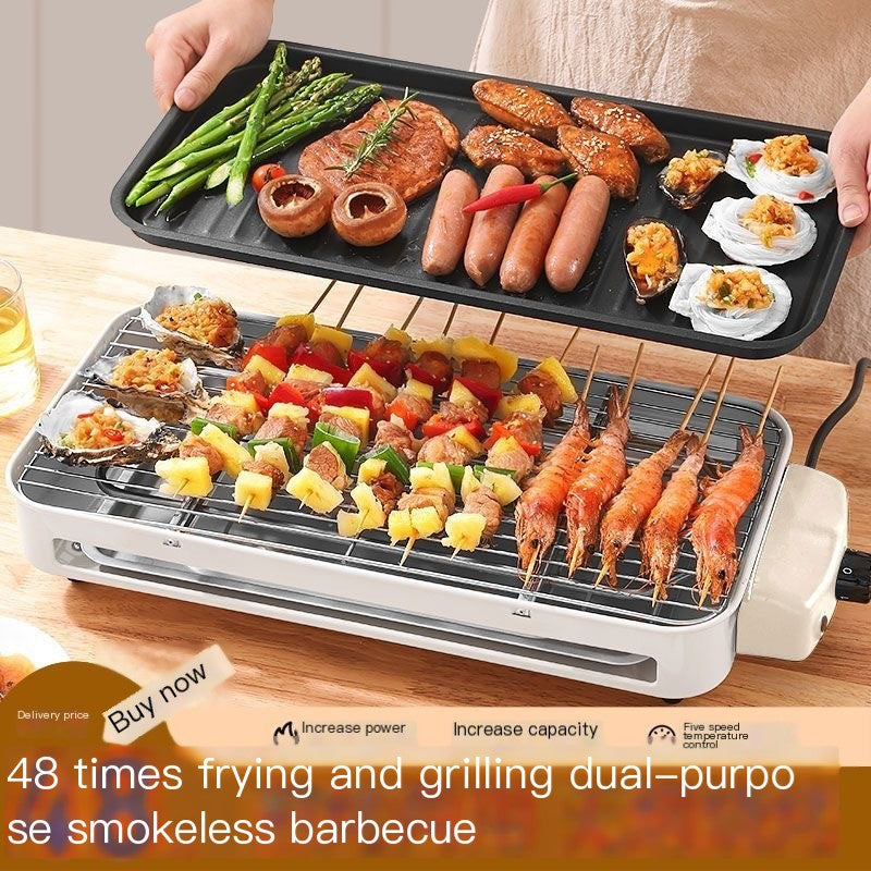 Elegant Indoor Culinary Grill: Smokeless Electric BBQ Masterpiece
